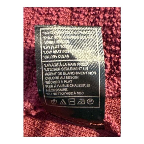 NEW STEVE MADDEN Women’s Small Slub Knit Jacket In Wine Waterfall Open NWOT - Picture 8 of 8